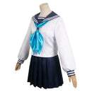 Shikanoko Nokonoko Koshitantan Anime Noko Shikanoko Women Blue Uniform Dress Cosplay Costume