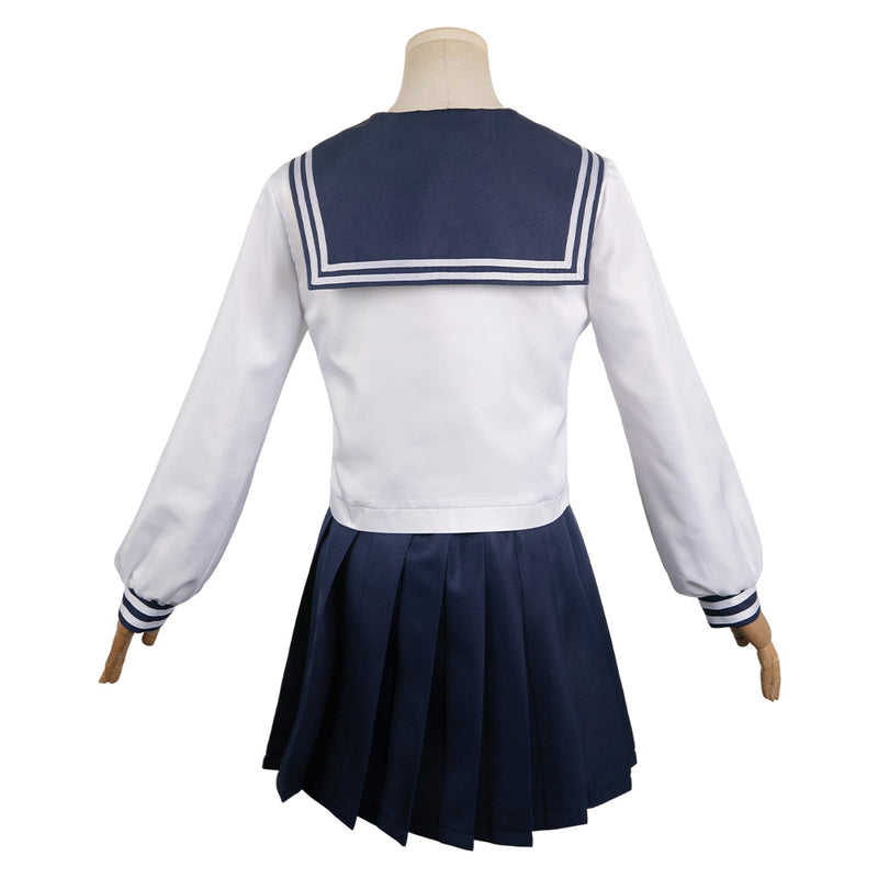 Shikanoko Nokonoko Koshitantan Anime Noko Shikanoko Women Blue Uniform Dress Cosplay Costume