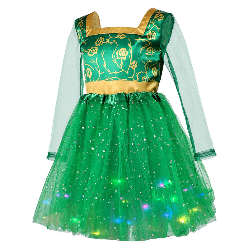 Shrek Fiona Princess Dress Kids Children Party Halloween Carnival Cosplay Costume