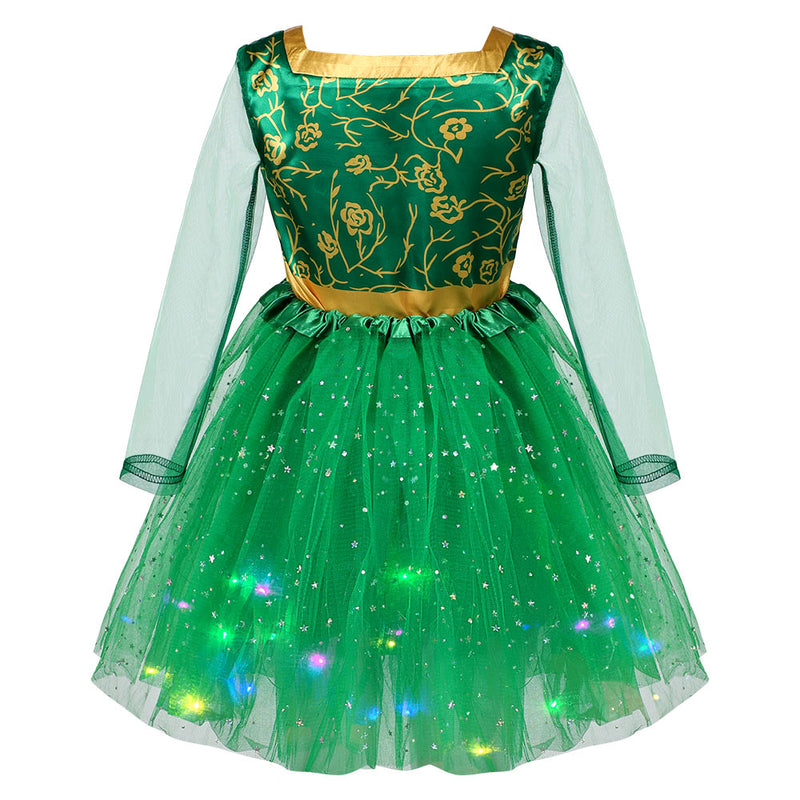 Shrek Fiona Princess Dress Kids Children Party Halloween Carnival Cosplay Costume