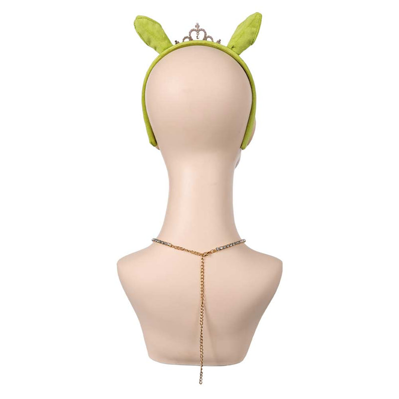 Shrek Movie Fiona Cosplay Headband Necklace Set Halloween Carnival Costume Accessories