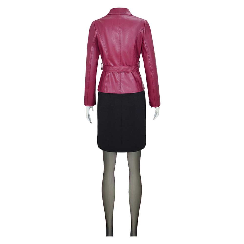 Silent Hill 2 Maria Women Red Dress Outfit Carnival Halloween Cosplay Costume