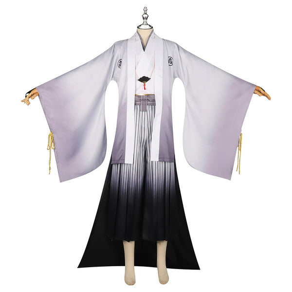 Silent Hill f Kotoyuki Tsuneki Fox Mask Man Men White Kimono Fullset Outfits Halloween Carnival Party Cosplay Costume