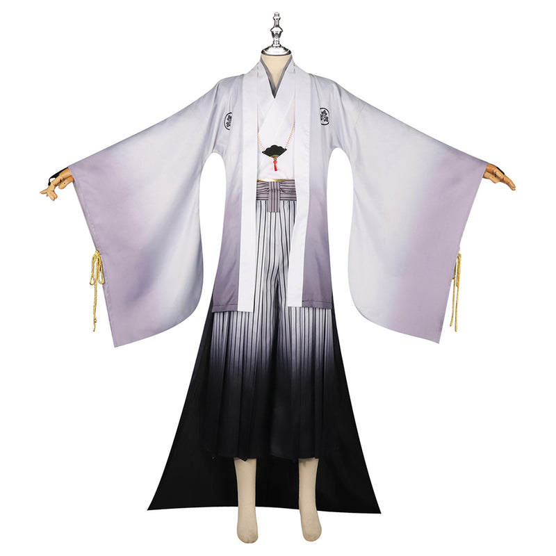 Silent Hill f Kotoyuki Tsuneki Fox Mask Man Men White Kimono Fullset Outfits Halloween Carnival Party Cosplay Costume
