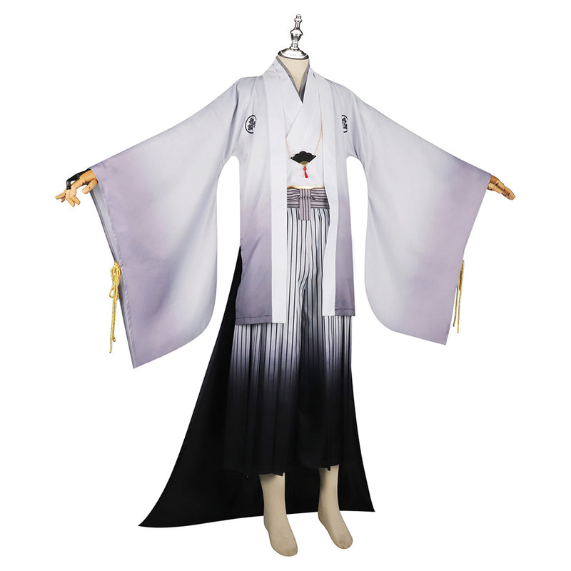 Silent Hill f Kotoyuki Tsuneki Fox Mask Man Men White Kimono Fullset Outfits Halloween Carnival Party Cosplay Costume