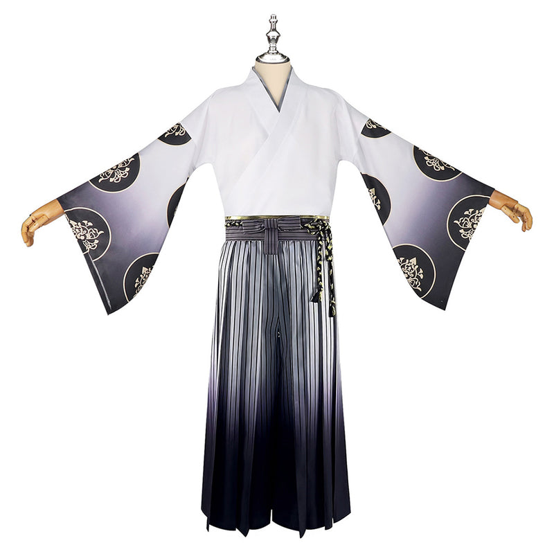 Silent Hill f Kotoyuki Tsuneki Fox Mask Man Men White Kimono Fullset Outfits Halloween Carnival Party Cosplay Costume