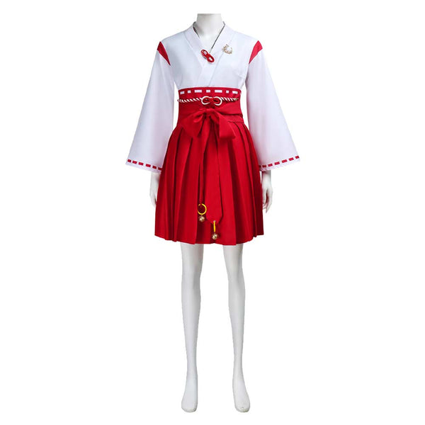 Silent Hill f Shimizu Hinako Women Miko Attire Halloween Carnival Party Cosplay Costume