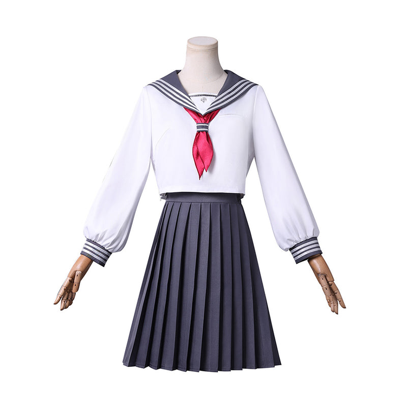 Silent Hill f Shimizu Hinako Women White School Uniform JK Halloween Carnival Party Cosplay Costume