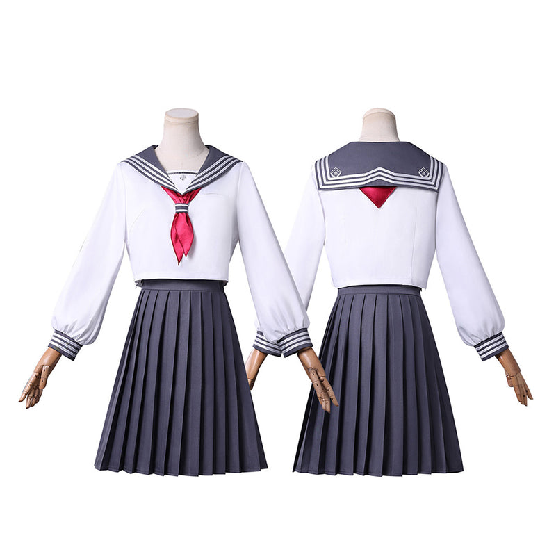 Silent Hill f Shimizu Hinako Women White School Uniform JK Halloween Carnival Party Cosplay Costume