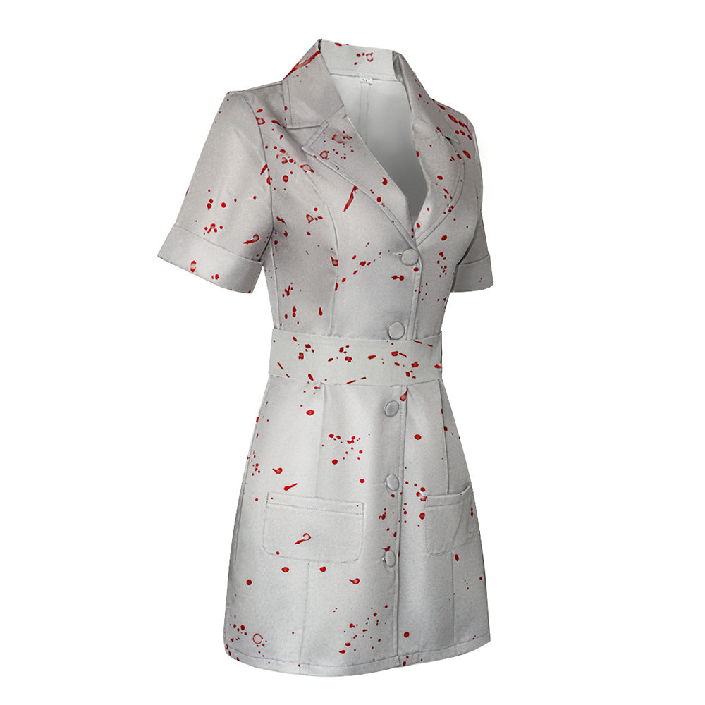 Silent Hill The Nurse White Uniform Set Outfit Women Halloween Carnival Party Cosplay Costume