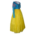 Snow White and the Seven Dwarfs Movie Snow White Women Yellow Blue Dress Cosplay Costume