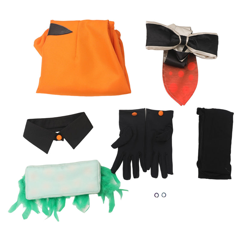 Splatoon Game Callie Women Orange Outfit Party Carnival Halloween Cosplay Costume