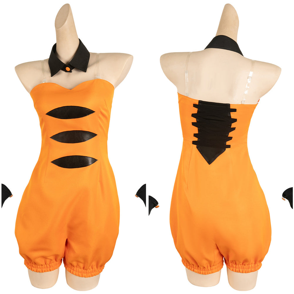 Splatoon 公式グッズ　コスプレセット Splatoon Callie Women Orange Outfit Party Carnival Halloween