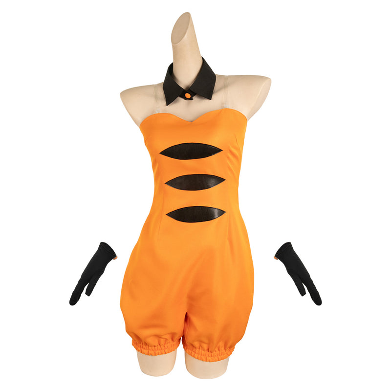 Splatoon Game Callie Women Orange Outfit Party Carnival Halloween Cosplay Costume