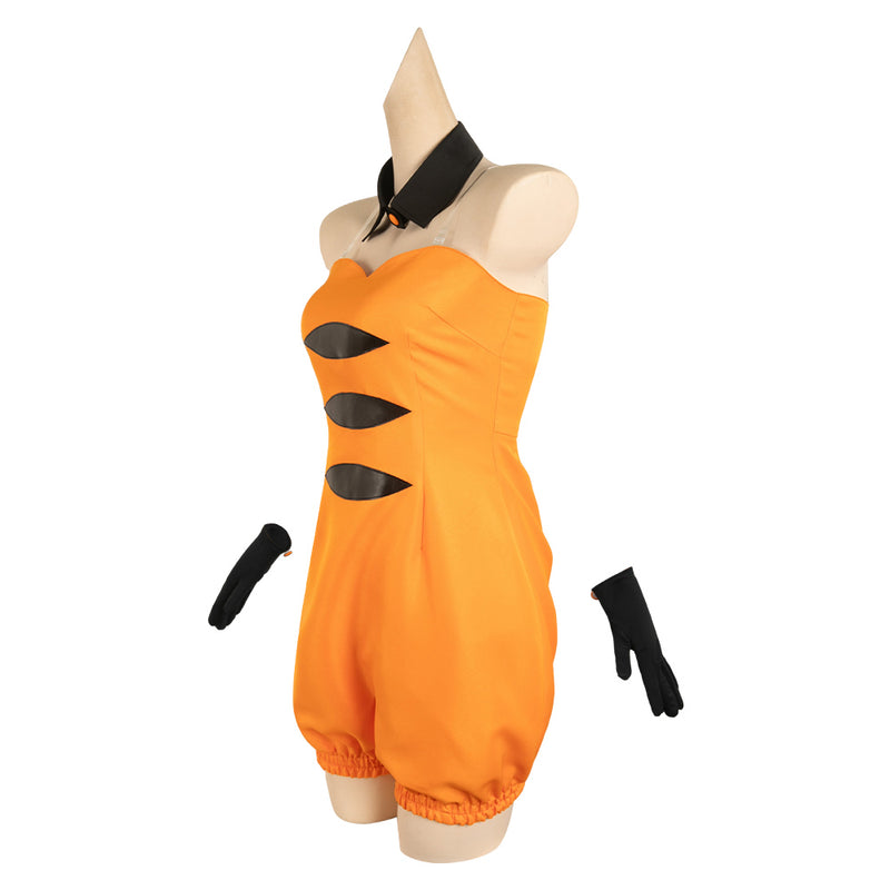 Splatoon Game Callie Women Orange Outfit Party Carnival Halloween Cosplay Costume