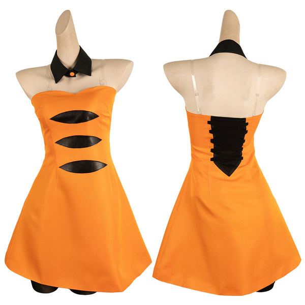 Splatoon Game Marie Women Orange Outfit Party Carnival Halloween Cosplay Costume