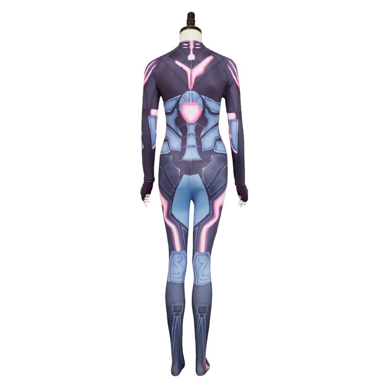 Split Fiction Mio Women Sci-fi Blue Jumpsuit Carnival Halloween Cosplay Costume