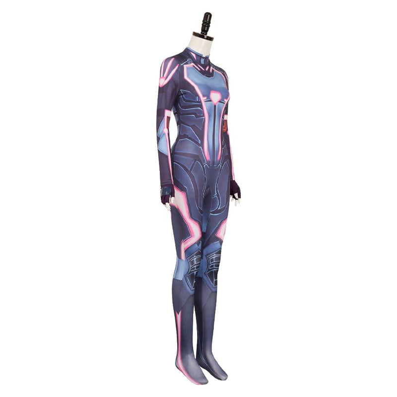 Split Fiction Mio Women Sci-fi Blue Jumpsuit Carnival Halloween Cosplay Costume