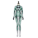 Split Fiction Zoe Women Sci-fi Green Jumpsuit Carnival Halloween Cosplay Costume