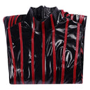 Fate/Stay Night Sakura Matou Women Black And Red Striped Long Dress Cosplay Costume