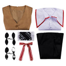Fate/Stay Night Tohsaka Rin Women Brown Uniform Dress Carnival Halloween Cosplay Costume