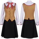 Fate/Stay Night Tohsaka Rin Women Brown Uniform Dress Carnival Halloween Cosplay Costume