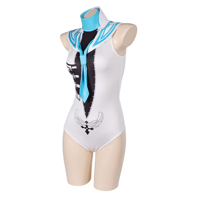 Stellar Blade Game Eve Women Blue One-piece Swimsuit Party Carnival Halloween Cosplay Costume