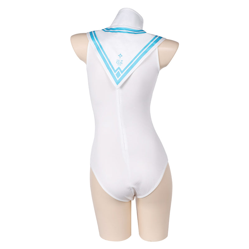 Stellar Blade Game Eve Women Blue One-piece Swimsuit Party Carnival Halloween Cosplay Costume