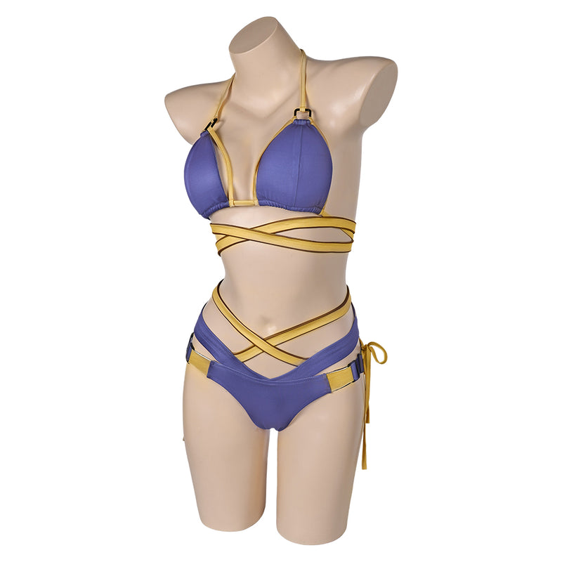 Stellar Blade Game Eve Women Purple Bikini Set Swimsuit Party Carnival Halloween Cosplay Costume