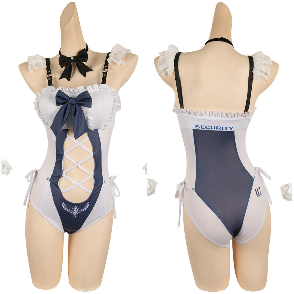 Stellar Blade Eve Women White Ocean Maid Swimsuit Party Carnival