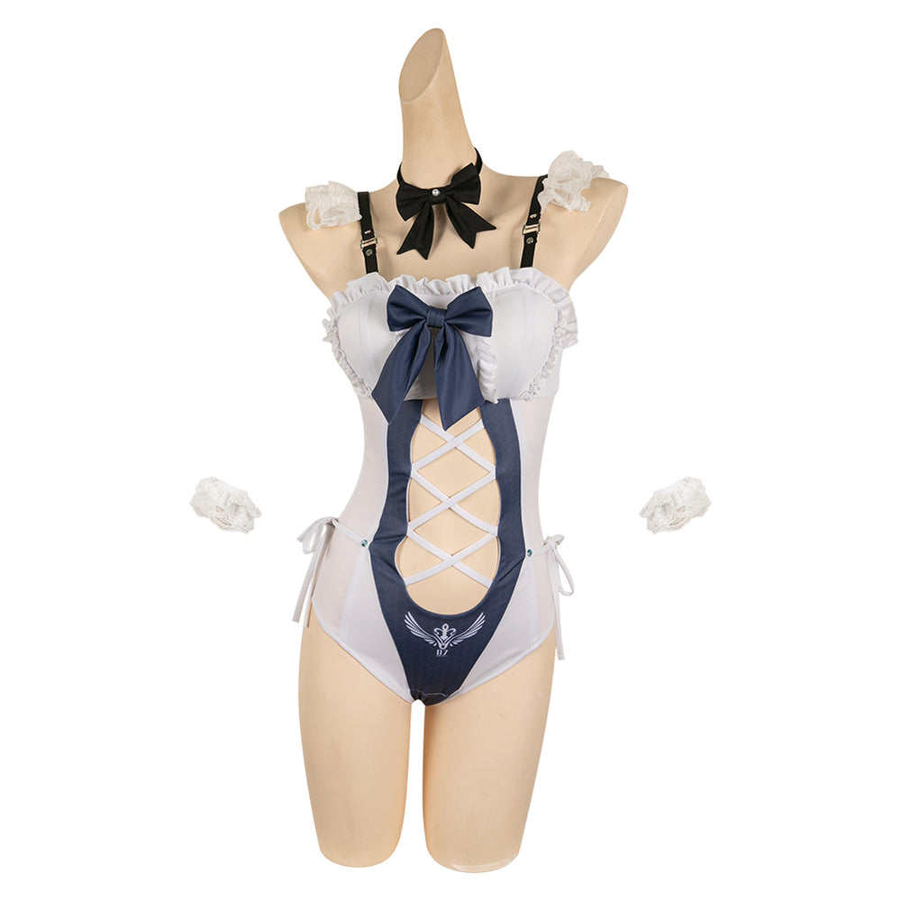 Stellar Blade Eve Women White Ocean Maid Swimsuit Party Carnival