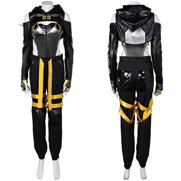 Stellar Blade Lily Artemis II Women Black Outfit Party Carnival Halloween  Cosplay Costume