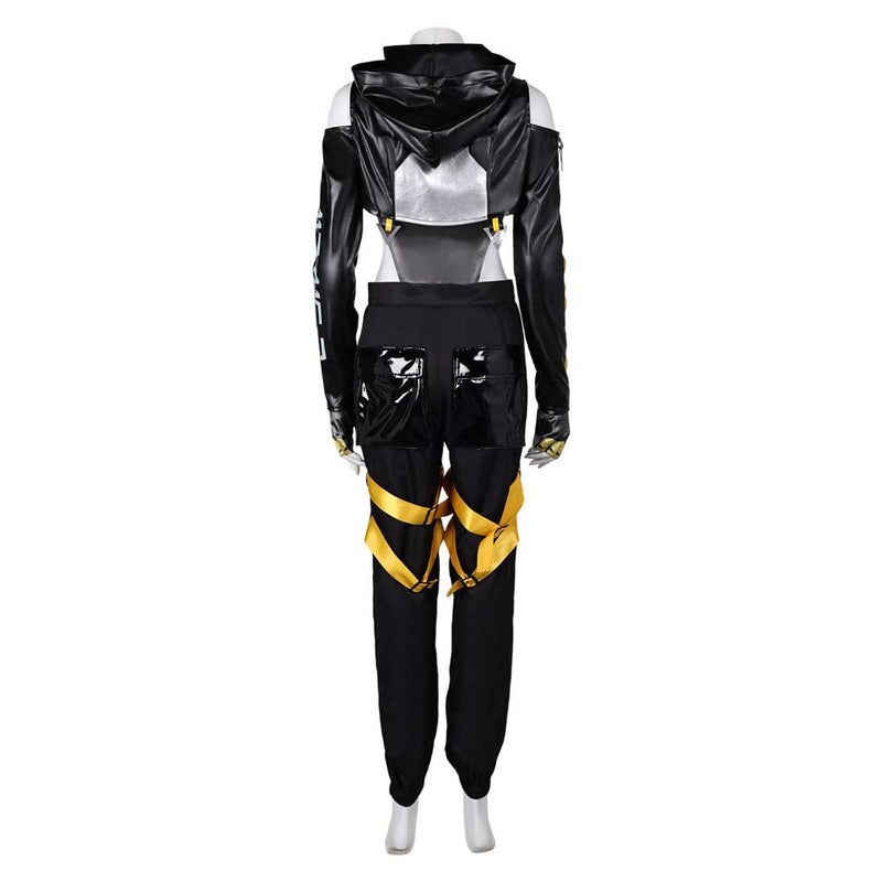 Stellar Blade Game Lily Artemis II Women Black Outfit Party Carnival Halloween Cosplay Costume