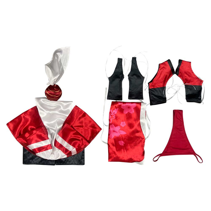 Street Fighter Mai Shiranui Women Red Outfit Carnival Halloween Cosplay Costume