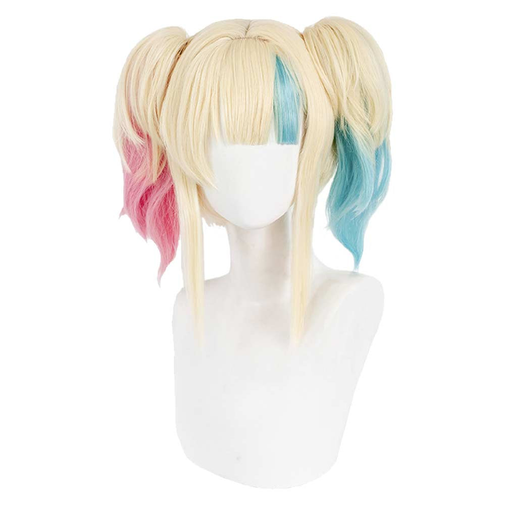 Suicide Squad Isekai 2024 Harley Quinn Cosplay Wig Heat Resistant Synthetic Hair Carnival Halloween Party Props