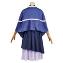 Summer Pockets Kamome Kushima Women Blue Dress Carnival Halloween Cosplay Costume