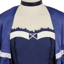 Summer Pockets Kamome Kushima Women Blue Dress Carnival Halloween Cosplay Costume