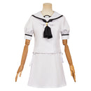 Summer Pockets Shiroha Naruse Women White Dress Carnival Halloween Cosplay Costume