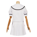 Summer Pockets Shiroha Naruse Women White Dress Carnival Halloween Cosplay Costume