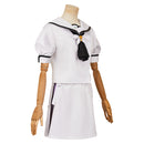 Summer Pockets Shiroha Naruse Women White Dress Carnival Halloween Cosplay Costume