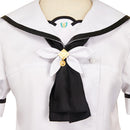 Summer Pockets Shiroha Naruse Women White Dress Carnival Halloween Cosplay Costume