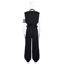 Tamons B-Side Rintarou Kai Cosplay Black Top Pants Set Outfit Men Halloween Carnival Party Cosplay Costume