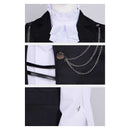 Tamons B Side Sakaguchi Ouri Black Vest Shirt Pants Set Outfit Men Halloween Carnival Party Cosplay Costume