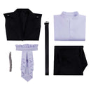 Tamons B Side Sakaguchi Ouri Black Vest Shirt Pants Set Outfit Men Halloween Carnival Party Cosplay Costume