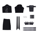 Tamons B Side Tamon Fukuhara Black Vest Uniform Set Outfit Men Halloween Carnival Party Cosplay Costume