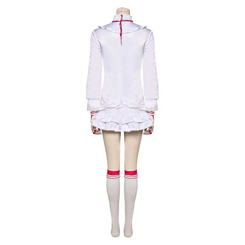 Tekken 8 Game Lili Women White Dress Party Carnival Halloween Cosplay Costume