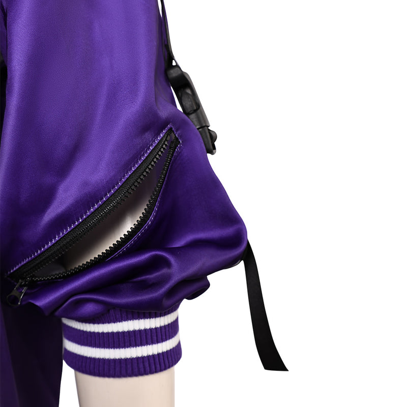 Tekken 8 Game Reina Women Purple Coat Party Carnival Halloween Cosplay Costume