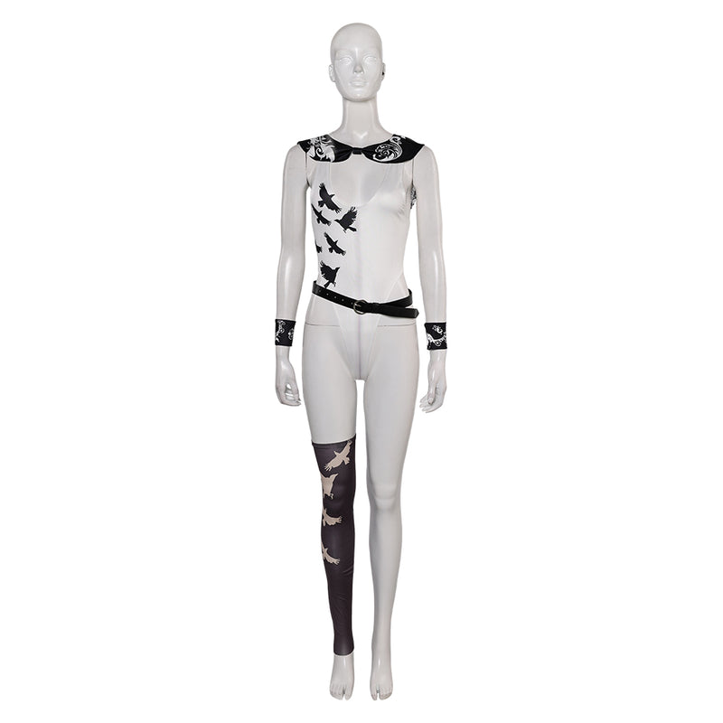 Tekken 8 Game Reina Women White Sexy Swimsuit Party Carnival Halloween Cosplay Costume