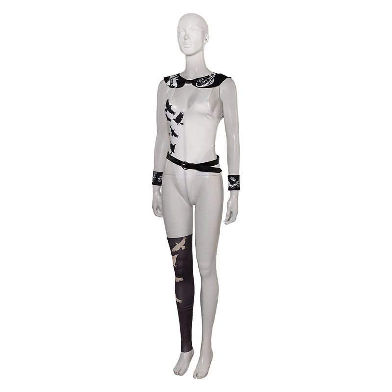 Tekken 8 Game Reina Women White Sexy Swimsuit Party Carnival Halloween Cosplay Costume