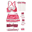 Tekken 8 Lili Women Pink Swimsuit Set Carnival Halloween Cosplay Costume